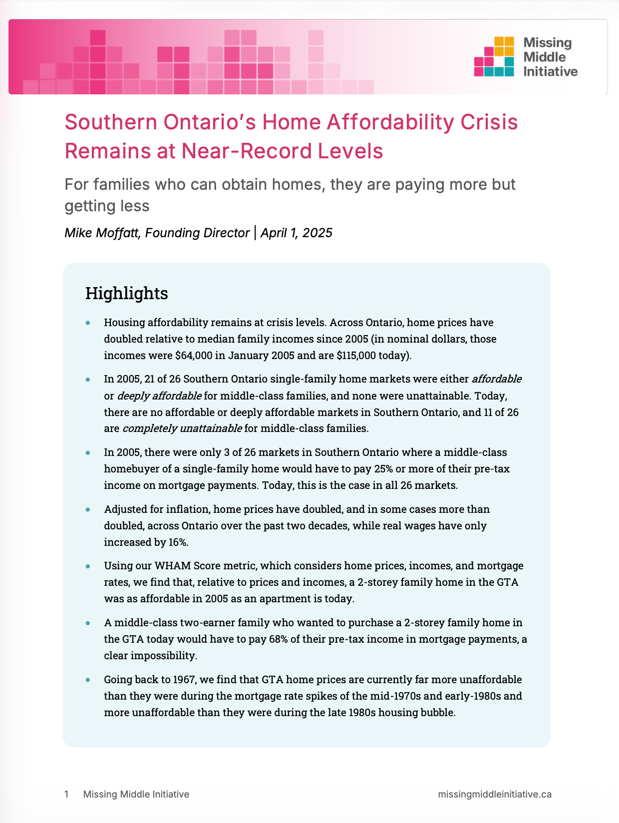 Southern Ontario’s Home Affordability Crisis Remains at Near-Record Levels